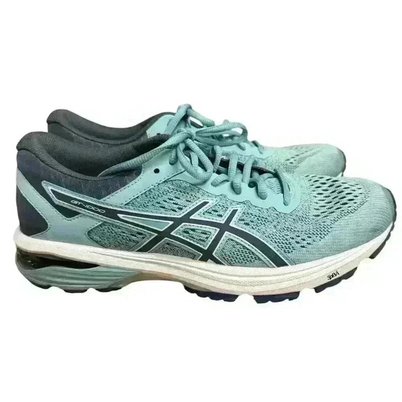 Asics Gt-1000 6 Women’s Running Shoes Porcelain/Smoke Blue  Size 10.5 - Picture 2 of 16